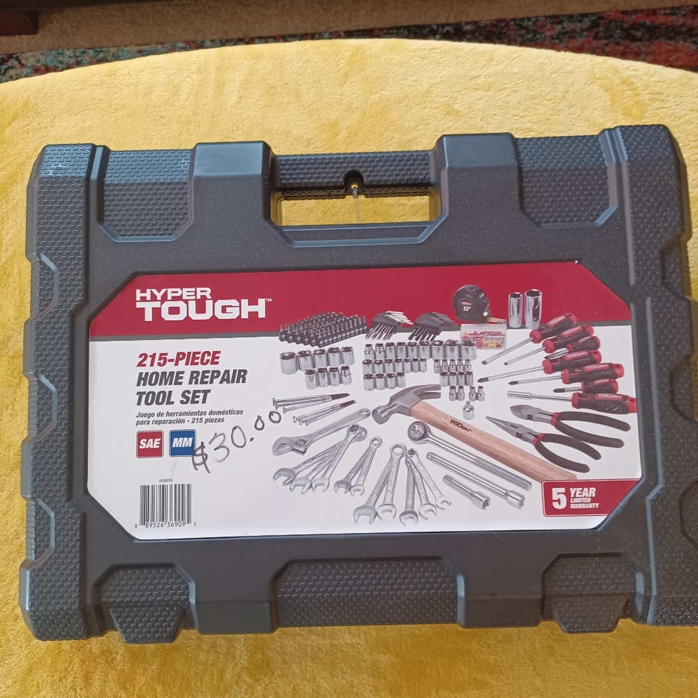 215 piece  home repair tool set